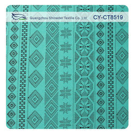 Retail cheap fabric polyester geometric lace AZO free garment material (CY-CT8519) supplier