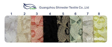 Eco-friendly Cotton Nylon Lace Mesh Fabric Pink 145CM - 150CM Width CY-DK0025 supplier