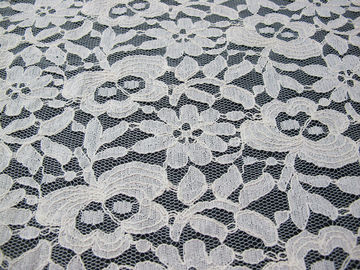 Eco-friendly Cotton Nylon Lace Mesh Fabric Pink 145CM - 150CM Width CY-DK0025 supplier