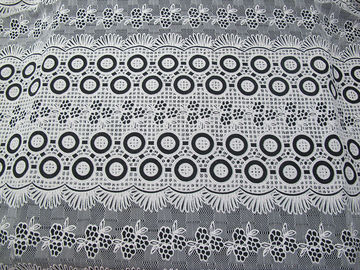 Cotton Colored Dot Polyester Lace Fabric Burnout Flower Lace for Girls ' Dress and Skirts(CY-DK0022) supplier