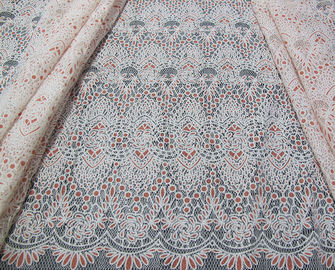 Black Unique Cotton Polyester Lace Fabric Knitted with Burnout Flower Lace for Ladies Garment(CY-DK0020) supplier