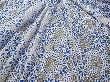 Cotton Circle Colored Polyester Burnout Allover Flower Lace Fabric for Kid Clothes supplier