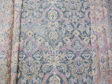 Colored Cotton Floral Polyester Lace Fabric Burnout Allover Lace for Lady Garment(CY-DK0040) supplier