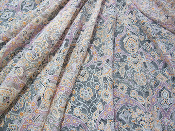 Colored Cotton Floral Polyester Lace Fabric Burnout Allover Lace for Lady Garment(CY-DK0040) supplier