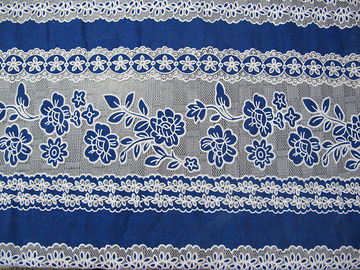 Elegant Cotton Polyester Lace Fabric Burnout Lace Orange for Lady Dress / Wedding Dress(CY-DK0031) supplier