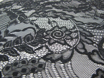Light hollow gauze 100%nylon leaf lace fabric textile in Guangzhou market (CY-DN0007) supplier