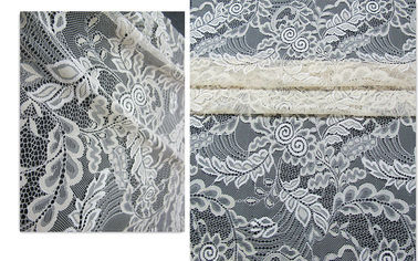 Light hollow gauze 100%nylon leaf lace fabric textile in Guangzhou market (CY-DN0007) supplier