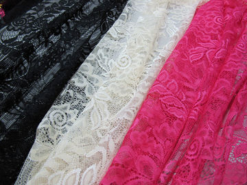 Light hollow gauze 100%nylon leaf lace fabric textile in Guangzhou market (CY-DN0007) supplier
