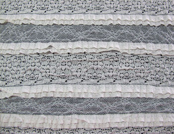 Multilayer Bridal Stretch Lace Trim Fabric Eco Friendly 50’’- 52’’ CY-LW0182 supplier