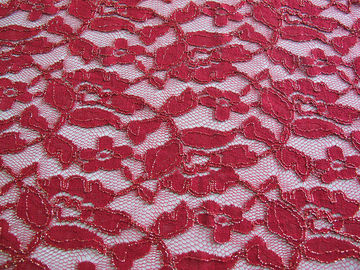 Royal Blue Cotton Nylon Gold Metallic Crochet Lace Fabric By The Yard supplier