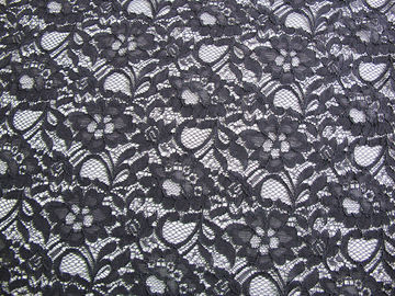 Guipure Corded Lace Fabric , Shrink-Resistant Polyester Nylon Fabric CY-LW0633 supplier