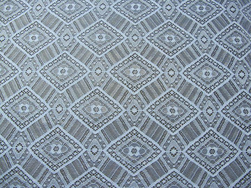 Geometric Royal Blue Cotton Nylon Lace Fabric Mesh For Nightwear SYD-0004 supplier