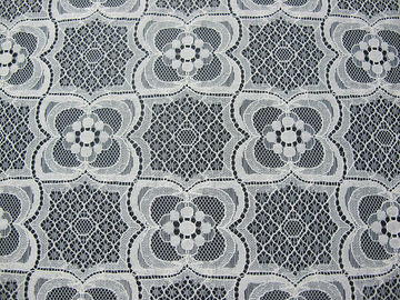 Knitted Tulle Cotton Nylon Lace Fabric Ivory For Pajama Eco-Friendly SYD-0007 supplier