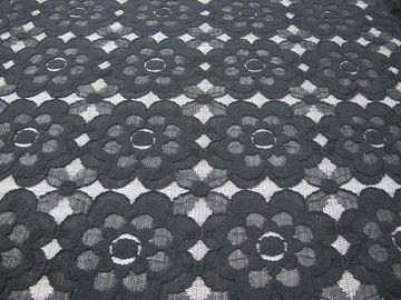 Beautiful Green Cotton Nylon Lace Fabric Mesh Eco friendly CE SGS SYD-0008 supplier