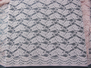 Cotton Nylon Wedding Dress Lace Fabric With Floral Decoration AZO Free SYD-0009 supplier