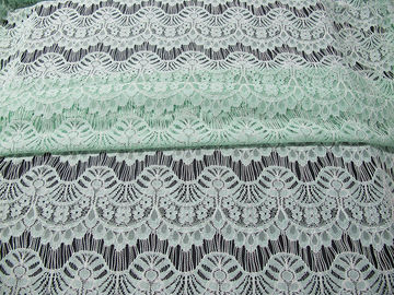 Nice Scalloped Trimming Cotton Nylon Lace Fabric Rayon For Wedding Dress SYD-0011 supplier