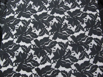 Beautiful Floral Cotton Nylon Lace Fabric Green With Reactive Dyeing SYD-0013 supplier