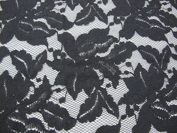 Beautiful Floral Cotton Nylon Lace Fabric Green With Reactive Dyeing SYD-0013 supplier