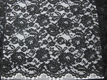 Water Soluble Heavy Corded Lace Fabric Knitted Flower With French Lace supplier