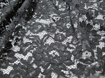 Water Soluble Heavy Corded Lace Fabric Knitted Flower With French Lace supplier