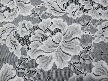 Custom Digital Nylon Embroidery Lace Fabric Flower Design For Dressmaking supplier