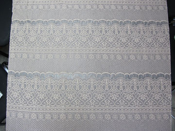 Grey Eyelash Knitted Cotton Nylon Stretchy Lace Fabric Thick Flower For Lady Dress supplier