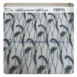Bluebird‘s feather lightweight breathable embroidery for lady dress or garment supplier