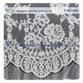 Countless flowers  3*1.5m size  100% nylon chantilly lace fabric for Wedding dress supplier