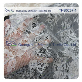 Light Two-tones Colors Polyester & Nylon Chantilly Lace for Wedding & garment dress supplier