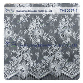 Light Two-tones Colors Polyester & Nylon Chantilly Lace for Wedding & garment dress supplier