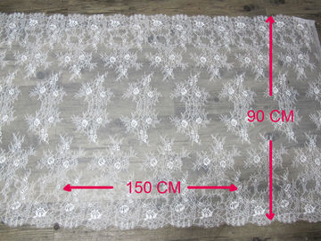 High Tenacity White Bridal Allover Lace For Wedding Dress CY-HB0457 supplier