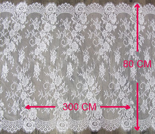 White Decorative Eyelash Lace Trim with 80cm Width CY-HB0460 supplier