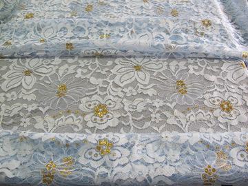 Curtain Modern Gold Colored Big Eyelash Lace And Fabric Trimming High Grade supplier