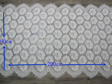 Bridal 30% Nylon 70% Cotton Eyelash Lace Trim for Wedding Dresses supplier