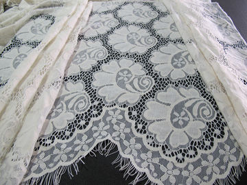 Bridal 30% Nylon 70% Cotton Eyelash Lace Trim for Wedding Dresses supplier