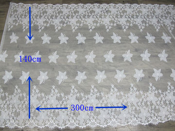 Cotton Eyelash Trim Embroidery Lace Fabric For Curtain And Clothing supplier