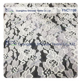 Cotton Nylon Lace Fabric of Floral pattern for Fashion Garments, Wedding Dress supplier