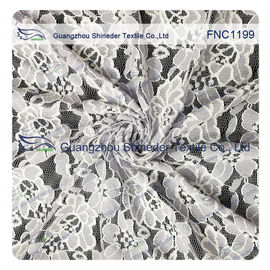 Cotton Nylon Lace Fabric of Floral pattern for Fashion Garments, Wedding Dress supplier