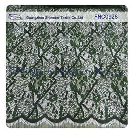 Cord Lace Fabric Eyelash repeat Cotton&Nylon Fabric of Wave Line supplier