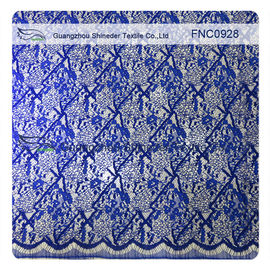 Cord Lace Fabric Eyelash repeat Cotton&Nylon Fabric of Wave Line supplier