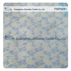 Polyster Nylon Lace Fabric of Mint Green with  Pattern Floral supplier