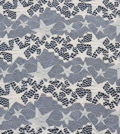 Lace Fabirc Cotton Nylon Fabirc (FNC)   Stars width 1.5m for dress supplier