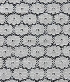 Regularty of typography nylon&cotton Lace fabric  for ladies garment supplier