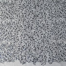 Shining sequins and Beaded Lace Fabric for ladies garment supplier