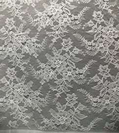 Flower Design Pattern Nylon Corded Jacquard Lace Fabric By The Yard supplier