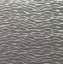 White Nylon light Lace Fabric stripes for bedding and home textile supplier