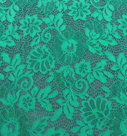 Green Scalloped Edge Lace Fabric supplier