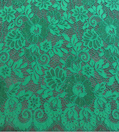 Green Scalloped Edge Lace Fabric supplier