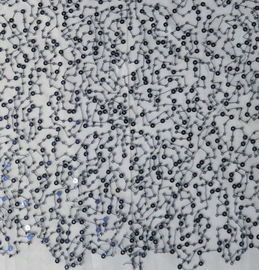 Beaded Lace Fabric For Wedding Dresses supplier