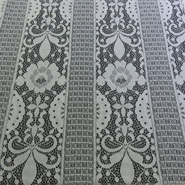 Floral Trident Polka dots Cotton Nylon Lace Fabric For Dressing  152CM Width supplier